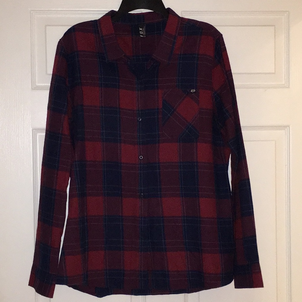 Fox plaid button down